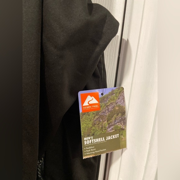 NWT Ozark Trail Mens Size L Black Mock Neck Soft Shell Full Zip Jacket - Picture 10 of 13